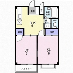 サングレイスこいでの物件間取画像